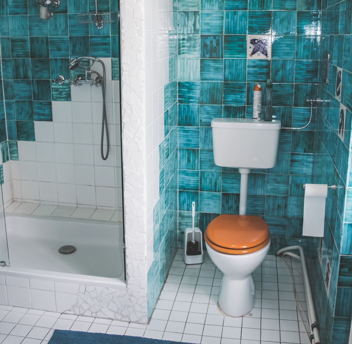 Dusche und WC