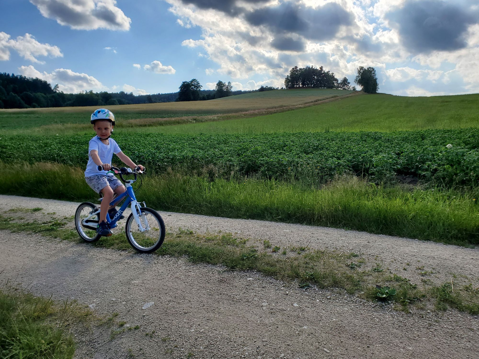 Weg hinterm Bauernhof - ideal zum Fahrradfahren und Spazieren gehen