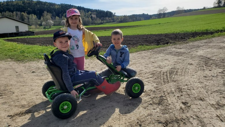 Kinderfahrzeuge zum Austoben, &copy; Anderlhof
