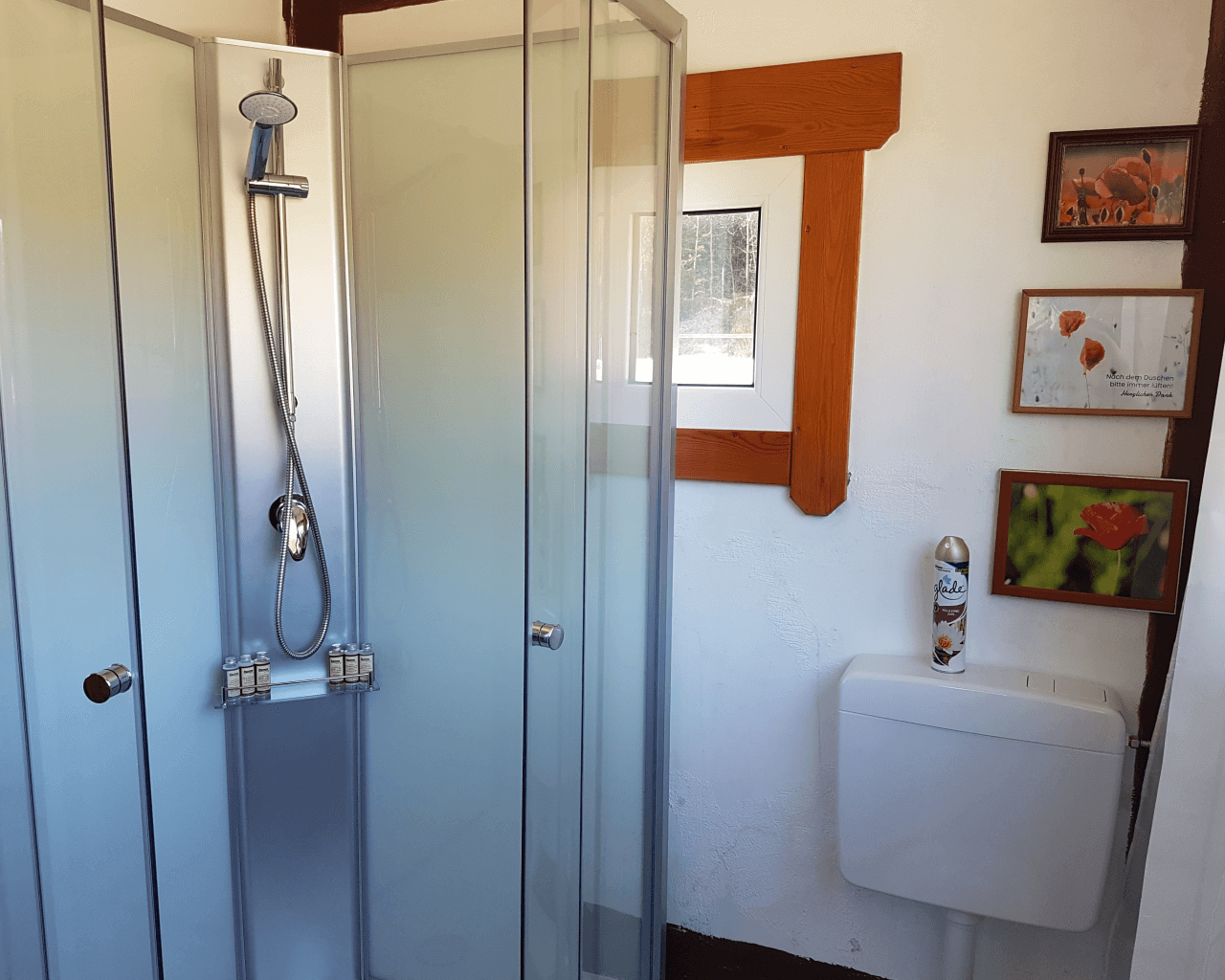 Dusche und WC im Tiny House Living Legends